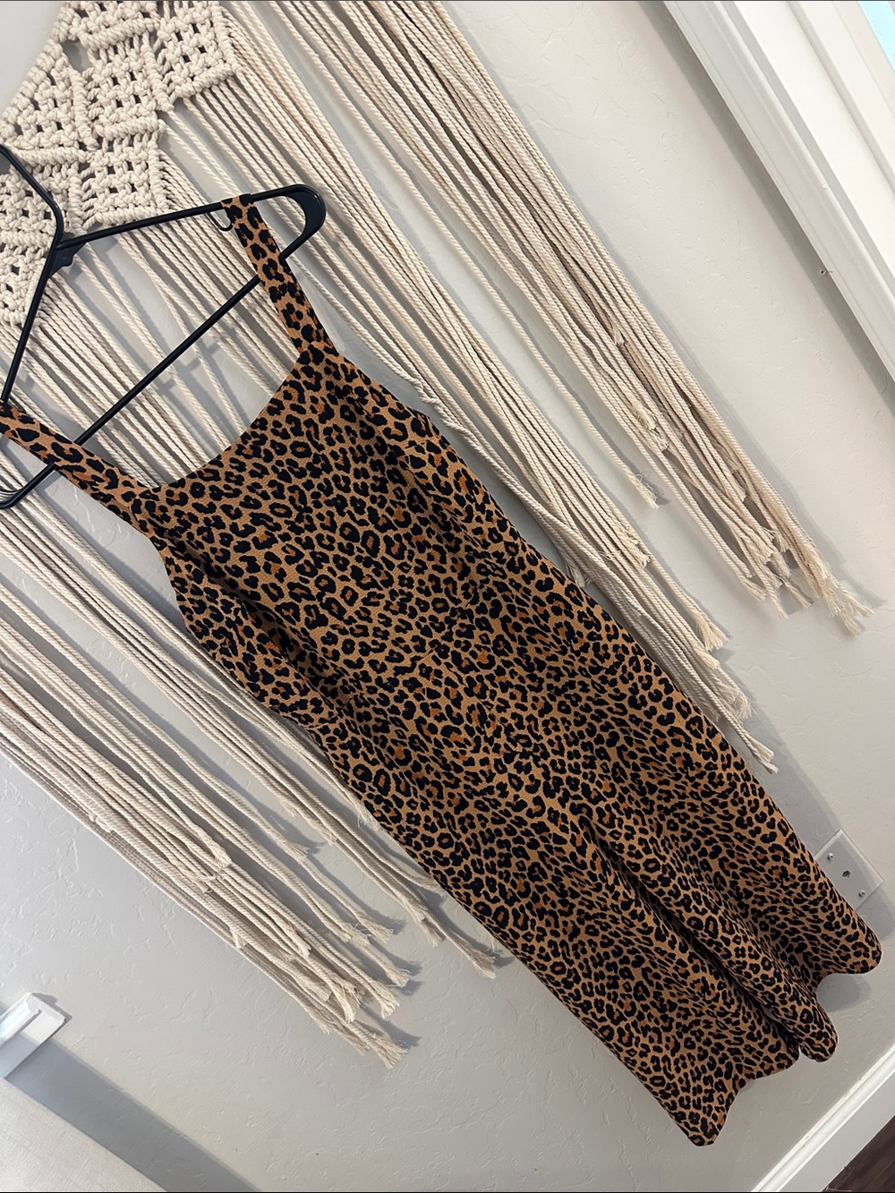 love, Fire Leopard Print Cropped Jumpsuit